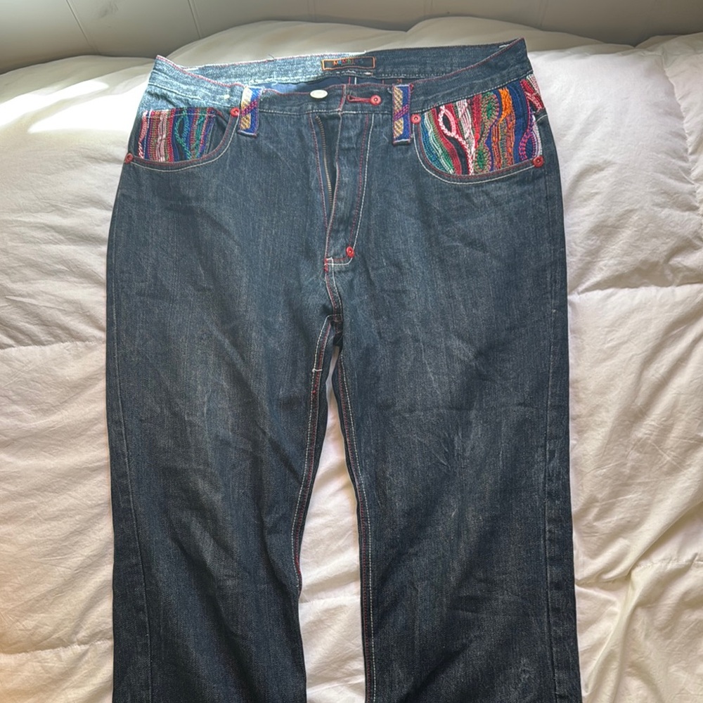 Blue Straight Leg Jeans with Classic Denim